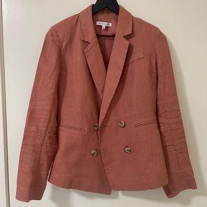 Heartloom Linen Double Breasted Blazer